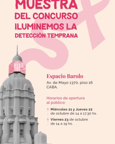 Llega la Muestra «Ilumina la detección temprana» al Espacio Barolo